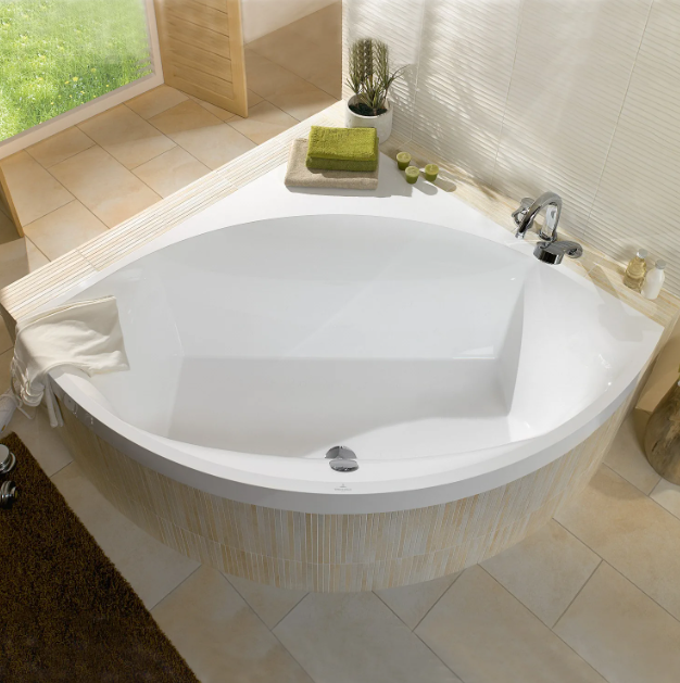 Bồn tắm góc vuông Villeroy &  Boch, 1445 x 1445 mm